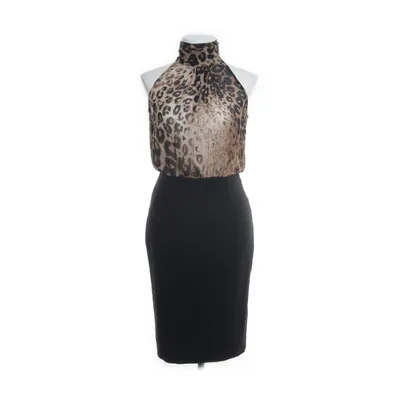 Jurk (Zwart, Meerkleurig) van Zara Basic Elastaan, Polyester, Viscose