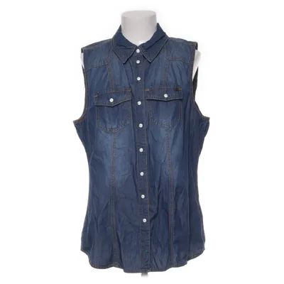 Spijker gilet (Blauw) van Arizona Katoen