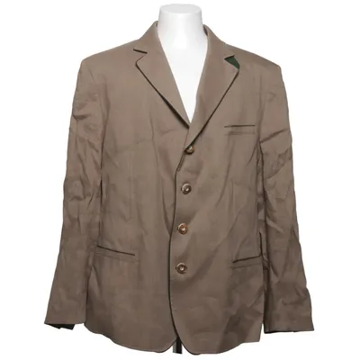 Blazer (Brown) from Allwerk Acetate, Elastane, Linen, Viscose