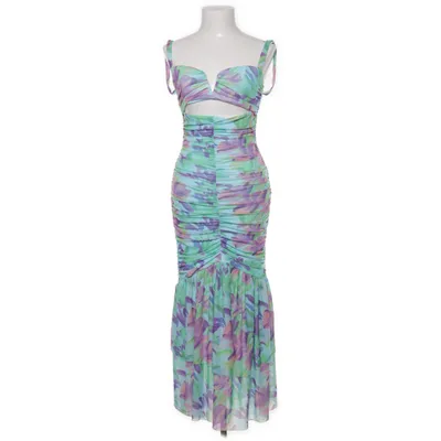 Maxikjole (Flerfarvet) fra Shein Elastan, Polyester