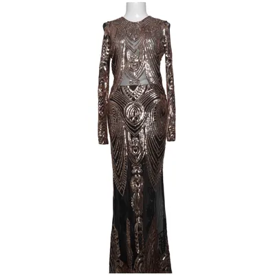 Robe de soirée (Noir, Multicolore) de Fashion Nova Élasthane, Polyester