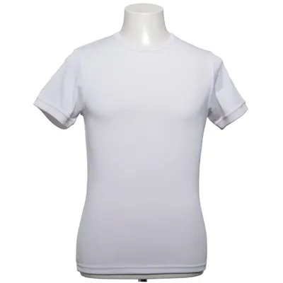 T-shirt (Blanc) de Let's Go Élasthane, Polyester