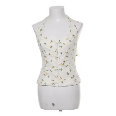 Halternecktopp (Vit, Gul, Grön) från Zara Polyester