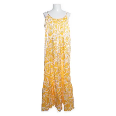 Maxikjole (Orange, Hvid) fra Gina Tricot Polyester