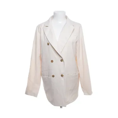 Blazer (Wit) van PrettyLittleThing Polyester, Katoen, Elastaan