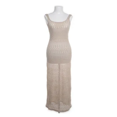 Maxi jurk (Beige) van Gina Tricot Katoen, Polyester