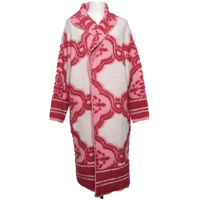 Strickjacke (Rot, Pink, Mehrfarbig) von Lara Acryl, Elasthan, Polyamid