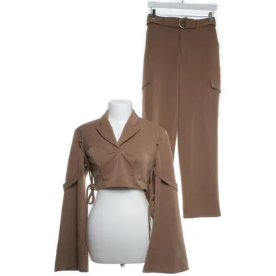 Set (Bruin) van Angelica Blick x NA-KD Elastaan, Polyester, Viscose