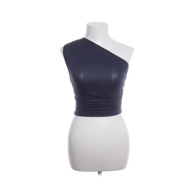 Crop top (Blauw) van Shein Viscose, Elastaan