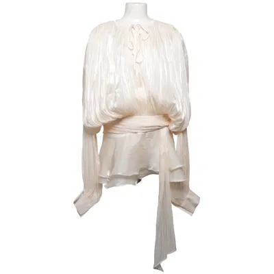 Bluse (Beige) von Sunfere Baumwolle, Elasthan, Polyester, Viskose