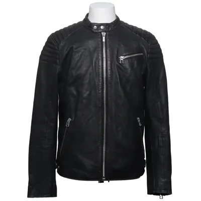 Leren jack (Biker956) van Goosecraft Katoen, Leer, Polyester