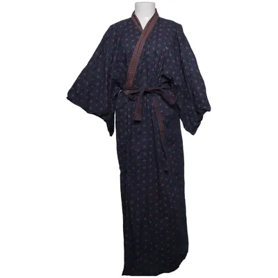 Kimono (Blå, Brun) fra Livly Bomuld
