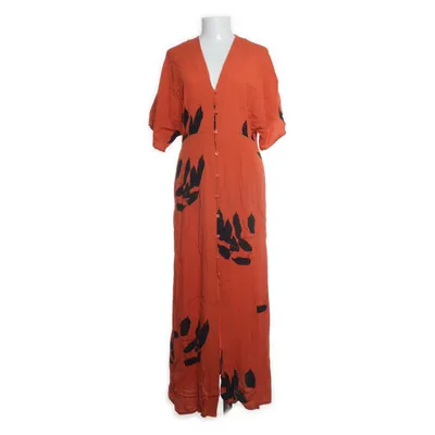 Maxi jurk (Oranje, Zwart) van WERA Viscose