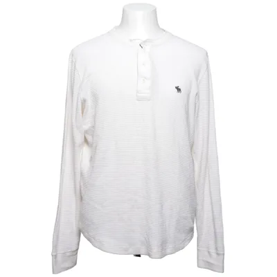 T-shirt manches longues (Blanc) de Abercrombie & Fitch Coton