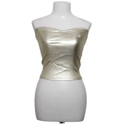 Tube top (Gold) Elastane, Polyester