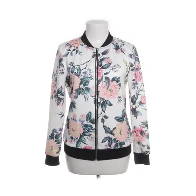 Bomberjakke (Hvid, Flerfarvet) Elastan, Polyester