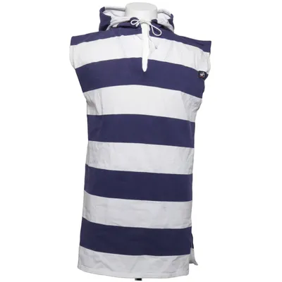 Kortärmad huvtröja (Blå, Vit) från Saint James Bomull