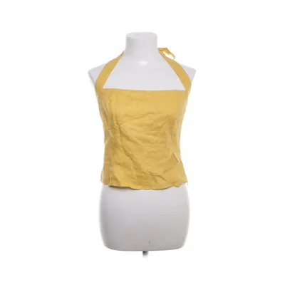 Haltertop (Geel) van Reformation Linnen, Viscose