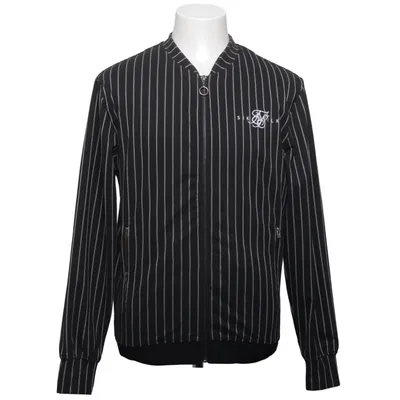 Bomber jacket (Black, White) from SikSilk Elastane, Polyester