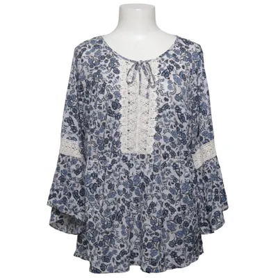 Blouse (Blauw, Wit) van Style & Co Nylon