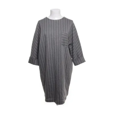 Jurk (Grijs) van Zara W&B Collection Katoen, Polyester, Elastaan