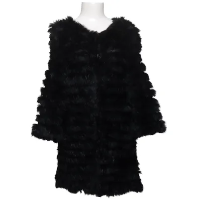 Strickjacke (Schwarz) von Kopenhagen by Andersen Pelz, Polyester