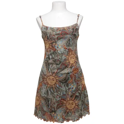 Jurk (Blauw, Meerkleurig) van Shein Elastaan, Polyester