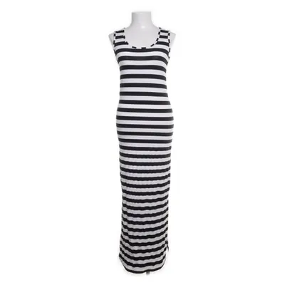 Maxi jurk (Zwart, Wit) Polyester, Elastaan