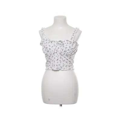 Crop top (Vit, Blå, Flerfärgad) från Salanta Elastan, Polyester