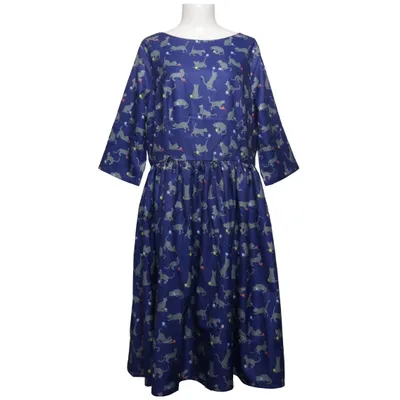 Kleid (Blau, Mehrfarbig) von Lindy Bop Polyester