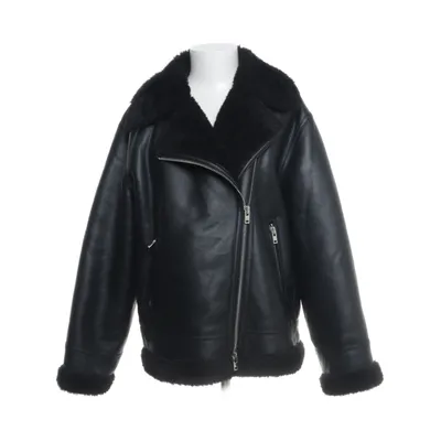 Shearlingjacka (Svart) från Mango Polyester, Polyuretan