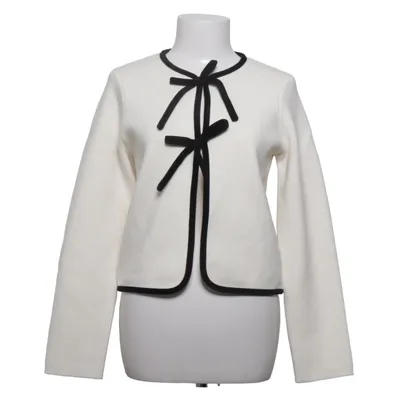 Cardigan (White, Black) from Sézane Cotton, Elastane, Merino wool, Polyamide