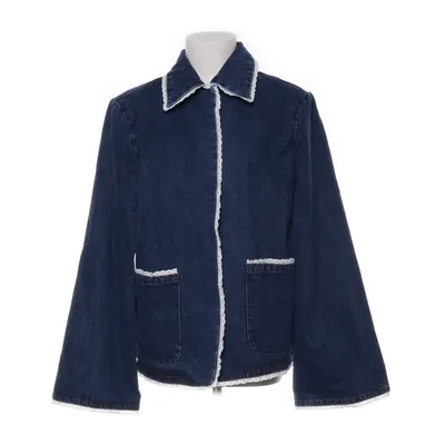 Jeansjacke (Lace Detail Denim Blazer) von NA-KD Baumwolle, Polyester