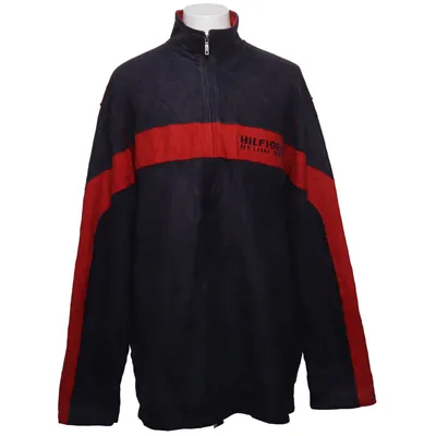 Fleecetröja (Blå, Röd) från Tommy Hilfiger Denim Polyester