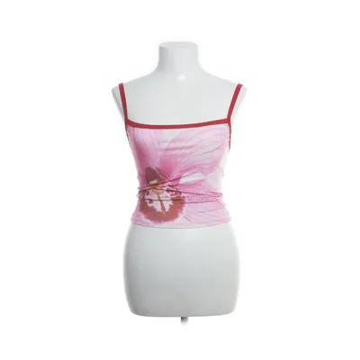 Crop top (Pink, Multicolored) from Peppermayo Elastane, Polyester