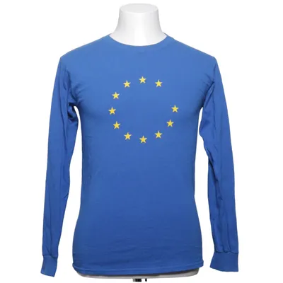 Long sleeve T-shirt (Blue, Yellow) from Gildan Cotton