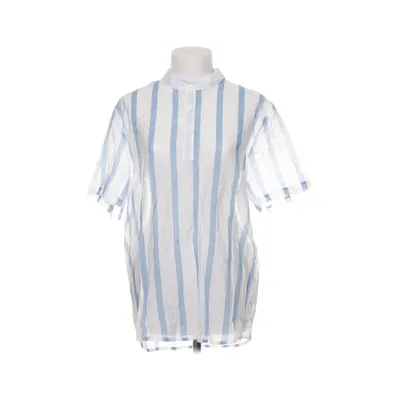 Korte mouwen shirt (Wit, Blauw) van Zaful Polyester