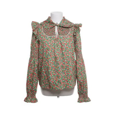 Sløjfebluse (Hvid, Flerfarvet) fra Notes du Nord Bomuld, Nylon, Elastan