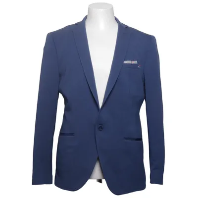 Blazer (Bleu) de David Bowie Acétate, Coton, Élasthane, Polyester