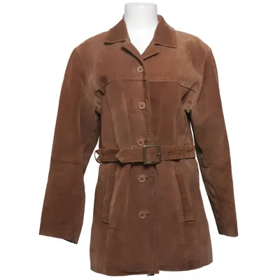 Leren jack (Bruin) van Vero Moda Acetaat, Polyester, Suède