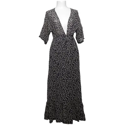 Maxikjole (Blå, Hvid) fra Ganni Viscose