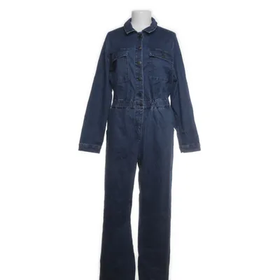 Jumpsuit (Blauw) van Ulla Popken Katoen, Elastaan