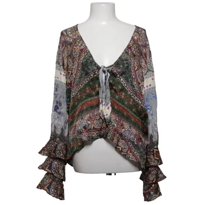 Wikkelblouse (Groen, Meerkleurig) van By Blue Cupro