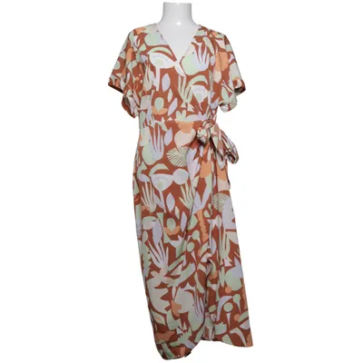 Omlottklänning (Brun, Flerfärgad) från Monki Polyester