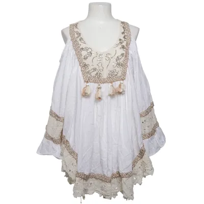 Tunic (White, Beige) from Golden Days Cotton