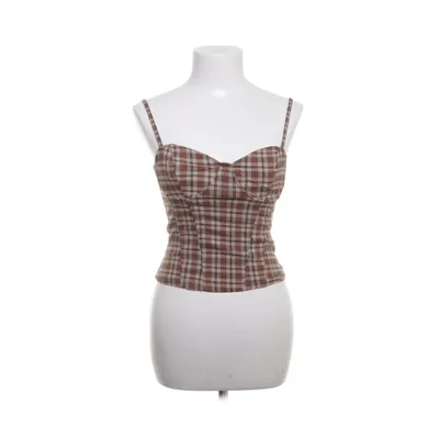 Crop top (Brown, Multicolored) from Divided by H&M Viscose, Polyamide, Elastane