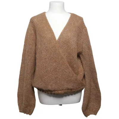 Cardigan cache-cœur (Marron) de Just Mohair, Polyamide, Laine