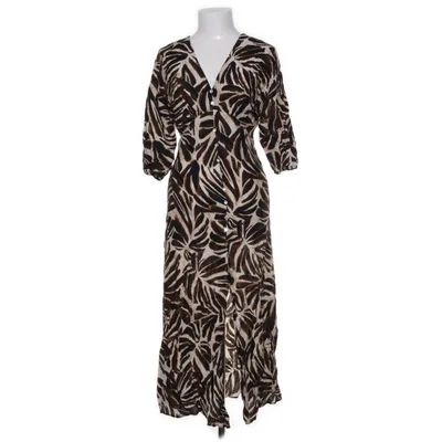 Långklänning (Brun, Vit, Svart) från Mango Polyamid, Viskos