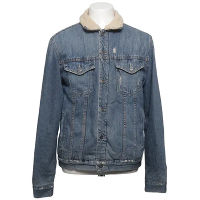 Gefütterte Jeansjacke (Blau, Beige) von Zara Man Acryl, Polyester