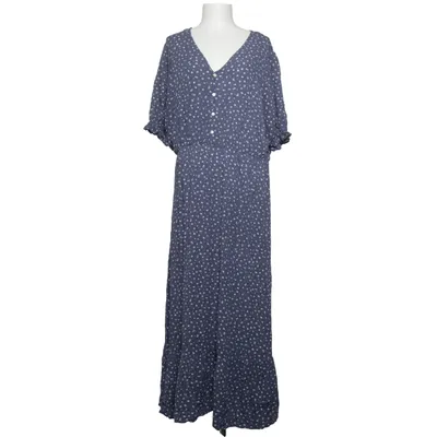 Maxikjole (Blå, Hvid) fra ONLY Carmakoma Viscose